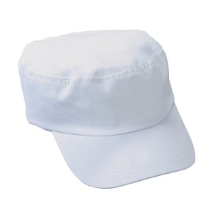 RTD-4532 : White Cotton Military Hat DIY Design Your Own Hat at RTD Gifts