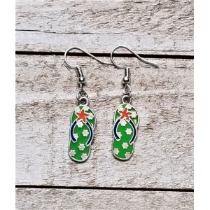 TYD-1223 : Dangle Earrings with Flip Flop Charms at RTD Gifts