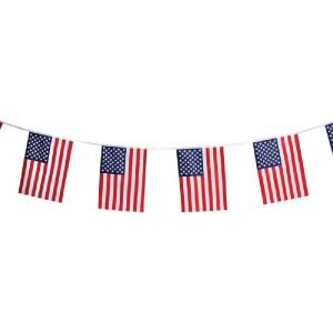 RTD-3195 : 16 foot String Banner with 12 USA 12x18 inch American Flags at RTD Gifts RTD-3195 : 16 foot String Banner with 12 USA 12x18 inch American Flags at RTD Gifts