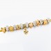 RTD-3846 : I Love You Royal Golden Charm Bracelet with Crystal Beads at RTD Gifts