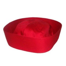 Child's Deluxe Sailor Hat Size 56cm Medium - Red