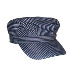 Adult Deluxe Blue Train Engineer Hat - Adjustable