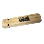 4-Chamber Wooden Train Whistle Made with Solid Sanded Wood & Quality Sound