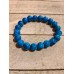 TYD-1191 : Stretch Glass Marbled Beads 6 Inch Blue Bracelet at RTD Gifts