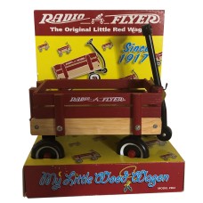 1998 RADIO FLYER 7 inch Original Red Wagon My Little Wood Wagon Model #902