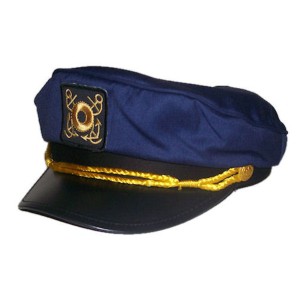 RTD-1426 : Deluxe Youth Navy Blue Yacht Captains Sailor Hat - Adjustable at RTD Gifts
