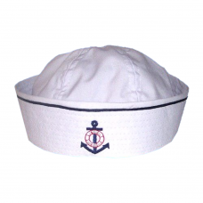 Toddler Sailor Hat Size M - 50cm - Blue Pinstripe