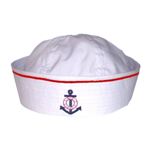 RTD-1126 : Toddler Sailor Hat Size S - 48cm - Red Pinstripe at RTD Gifts
