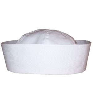 RTD-1401 : Deluxe Quality Adult White Sailor Hat - Size Medium at RTD Gifts